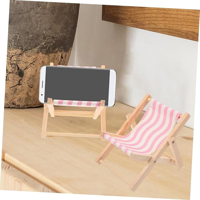 Unique Beach Chair Shape Phone Holder Desk Stand For Mobile Phone - Image 5